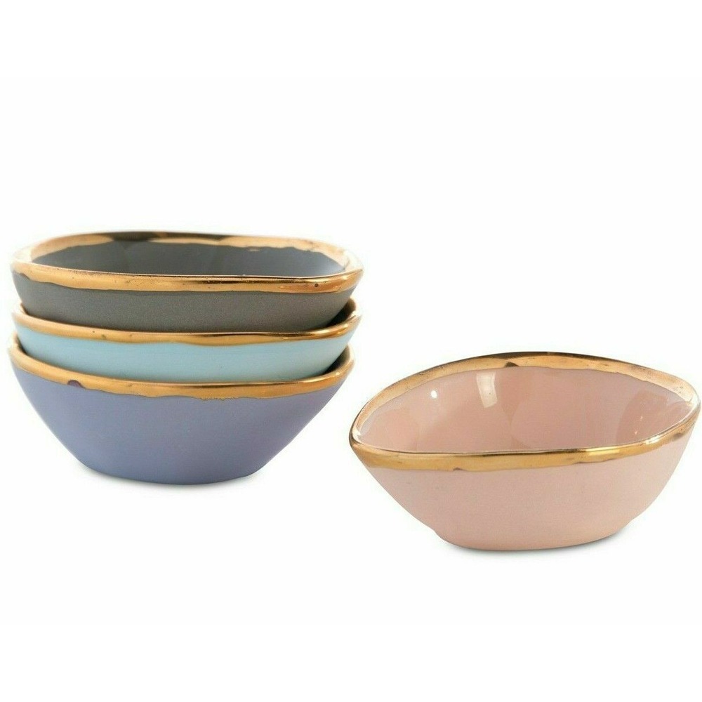 Shiraleah Home 4‎ piece Ria condiment / Trinket Dish Set new in box